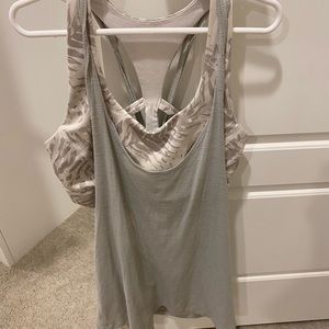 Gray lululemon tank top